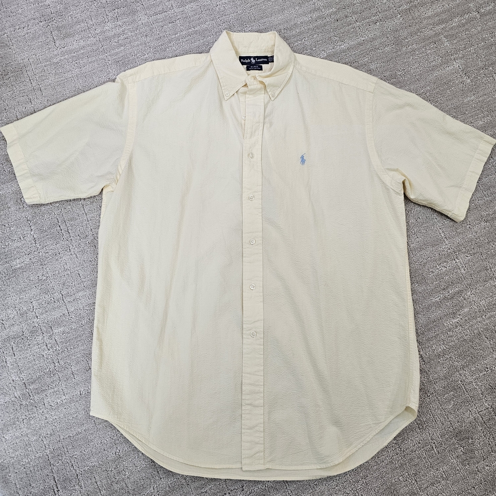 Ralph Lauren Light Yellow Short Sleeve Shirt